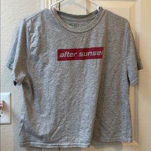grey after sunset shirt